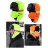 Visibility Reflective Safety Hat for Outdoor Activity Cold Weather Windproof Warm Winter Hat for Construction Workers