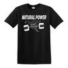 NATURAL POWER Powerlifting Gym T-shirt - Strongman Fitness Lifting