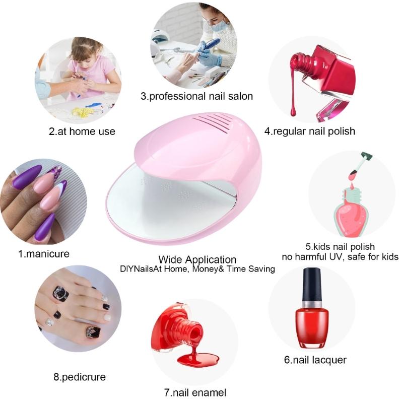 Fashionable Quick Dry Nail Fan Dryer For Girls And Women A Must Have Addition To Any Nail Care Kit Nail Art Accessories