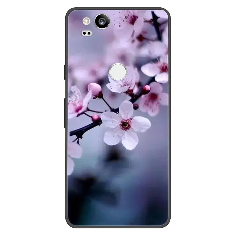 For Google Pixel 2 Case Soft Black Silicone Bumper Butterfly Phone Cover for Googe Pixel2 2XL Pixel2XL 2 Cases Fundas Coque