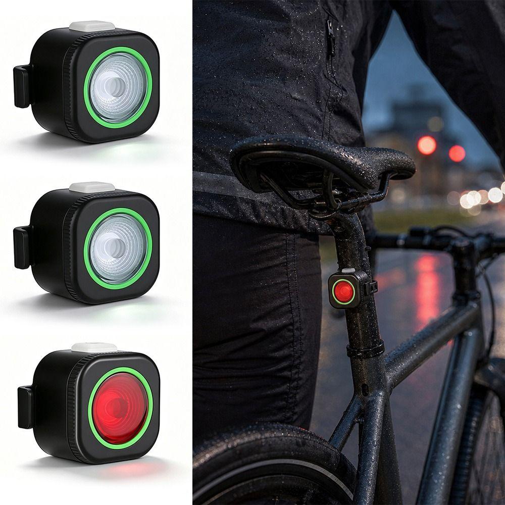 Type C Charging Mountain Bike Light Red/White/Colorful Bike Rear Light Bicycle Tail Light  MTB