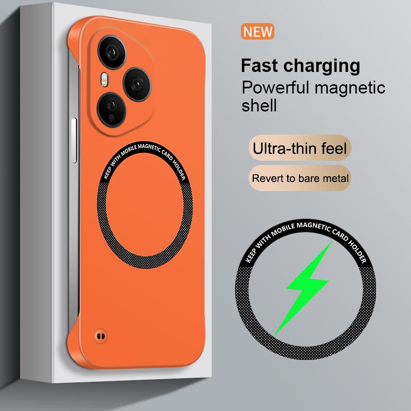 

For Magsafe Magnetic Frameless Hard PC Back Case for Honor 400 Pro Wireless Charging Shockproof Cover for Honor400 400pro For Honor 400 pro