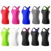 Damen Sportweste Tights PRO Running Yoga Schnelltrocknende Fitnessweste T-Shirts T-Shirt
