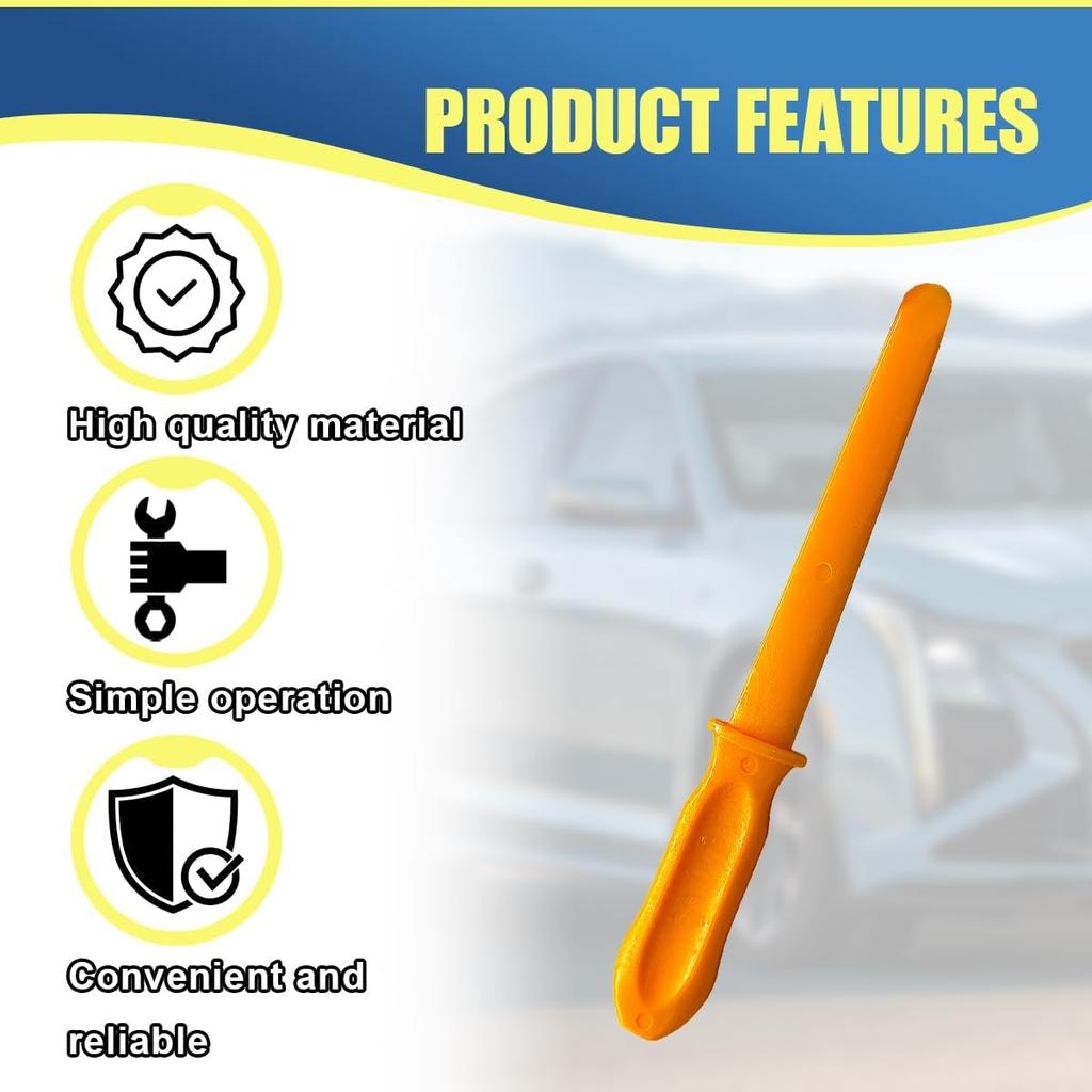 Craedli Car Plastic Pry Bar Tire Changing Tool, 10.55 Inch Wheel Crowbar Repair Tool for Efficient Tires Removal, Portable Tire Lever Bar for