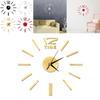 Chic 3d Mirror Luxury Modern Diy Large Wall Clock Home Office Decor For Contemporary Spaces