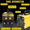 3-in-1 Gasless MIG Welder, 140A Portable Welding Machine, 110V/220V Dual Voltage with LED Display
