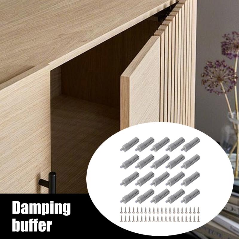 20lots Furniture Door Dampers Slow Close Hinge Buffers With Noise Reduction For Kitchen Bathroom Cabinets