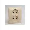 Polmark Vega Double Socket Without Grounding Gp-2V Beige Beige 1 Pc