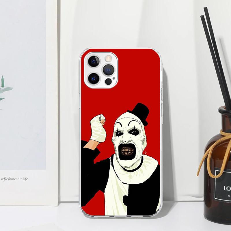 

Horror Movie Terrifier Phone Case For Iphone 17 Air 16 15 Plus 16E 14 Pro Max 13 Mini 12 11 7 8 SE Fundas Soft Back Cover 17 Air iPhone 14 Pro Max