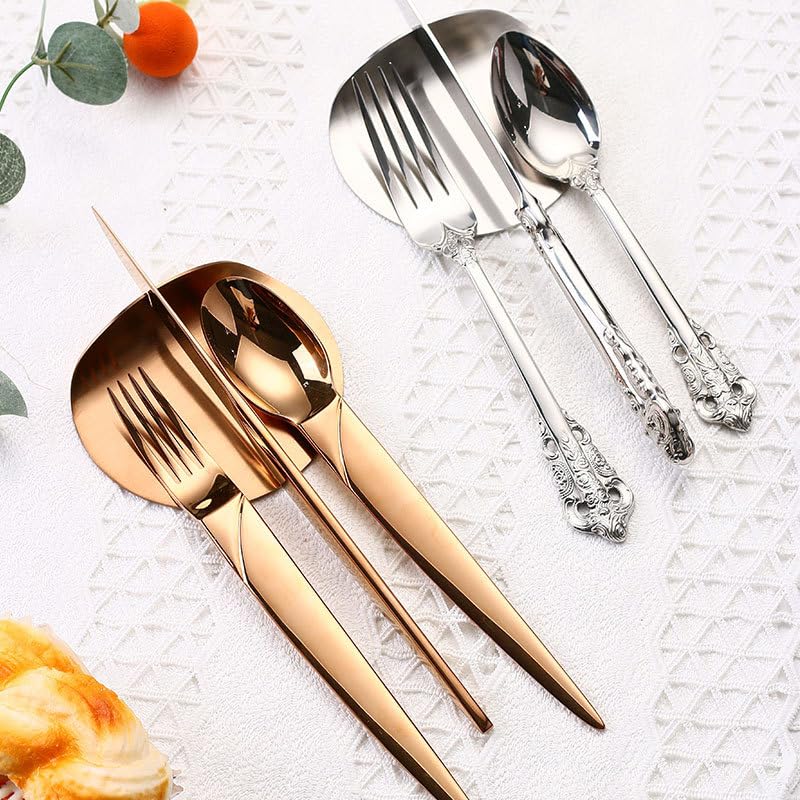 cuton Cutlery Rest Knife Rest Cutlery Rest Knife Rest Round Fork Rest Stand 1000 Yen Spoon, Knife, (Rose Gold)