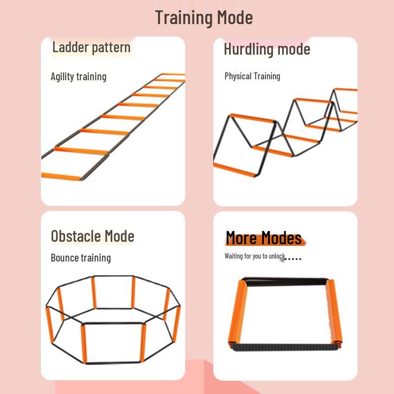 Multifunctional Butterfly Agility Hopscotch Ladder for Children's Basketball, Fitness, and Football Training