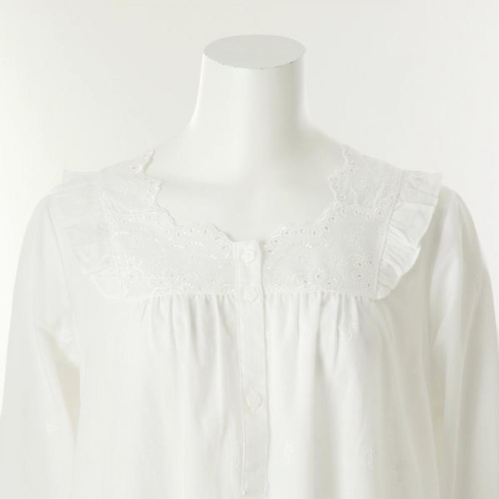 Venus Solid Lace Nightdress Vgna209a