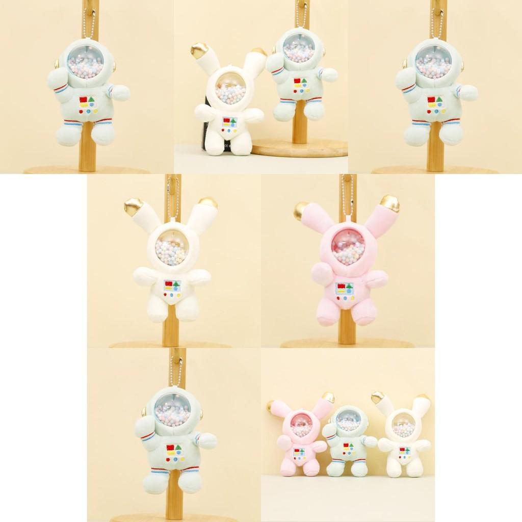 Fluffy Astronaut Plush Keychain Sweet Space Bunny Doll Stylish Bag Decoration
