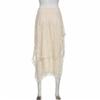 Vintage Asymmetrischer Spitzenrock für Damen, Sommer, hohe Taille, locker, trendiger Mittelrock, Y2k-Kleidung, Mode, Streetstyle