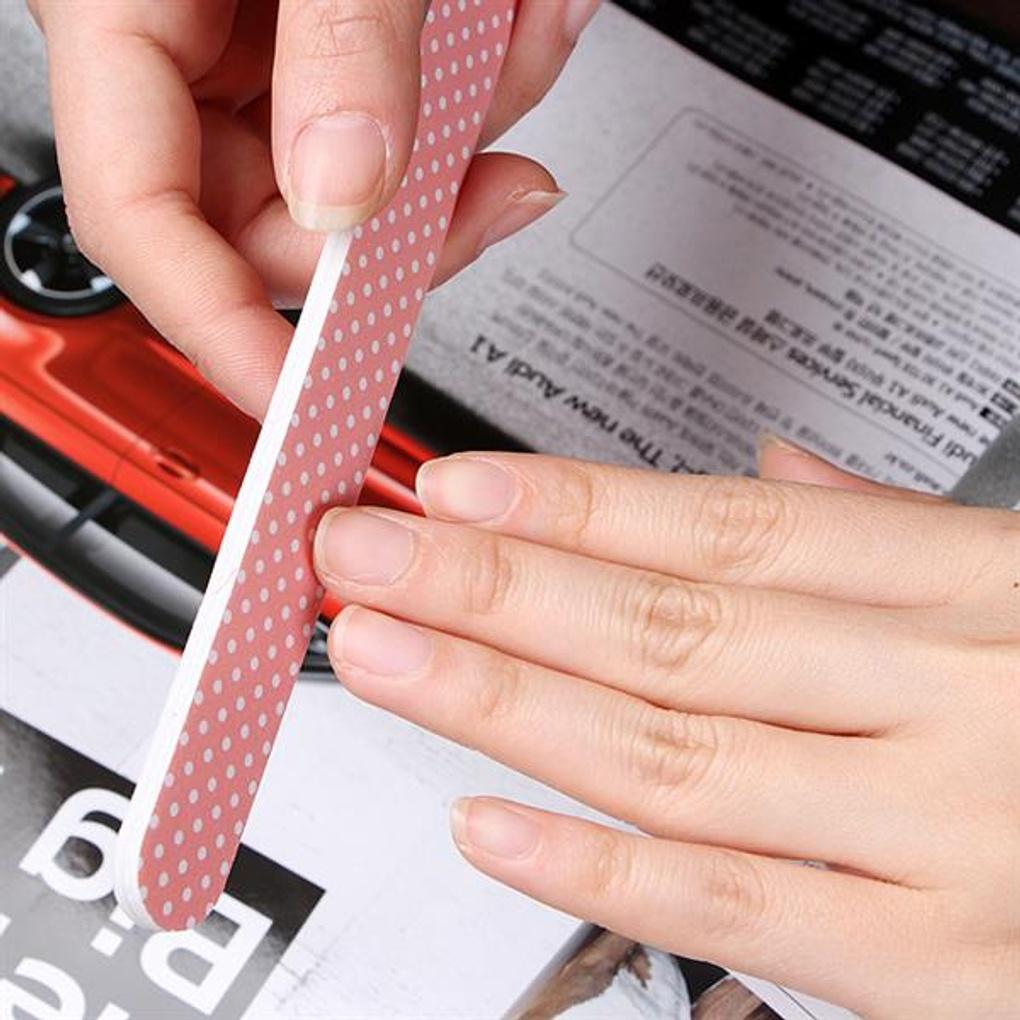 Lima de unhas de 2 peças/lima de unhas para casa lixa polidora