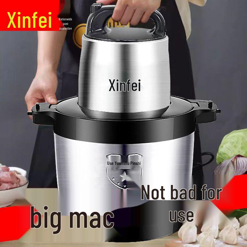 High Power Stainless Steel Electric Meat Grinder & Multifunctional Mixer for Home and Commercial Use