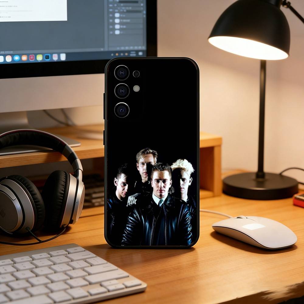 D-Depeche Mode Phone Case For Samsung S25,S24,S21,S22,S23,S30,Ultra,S20,Plus,Fe,Soft Silicone Black Cover