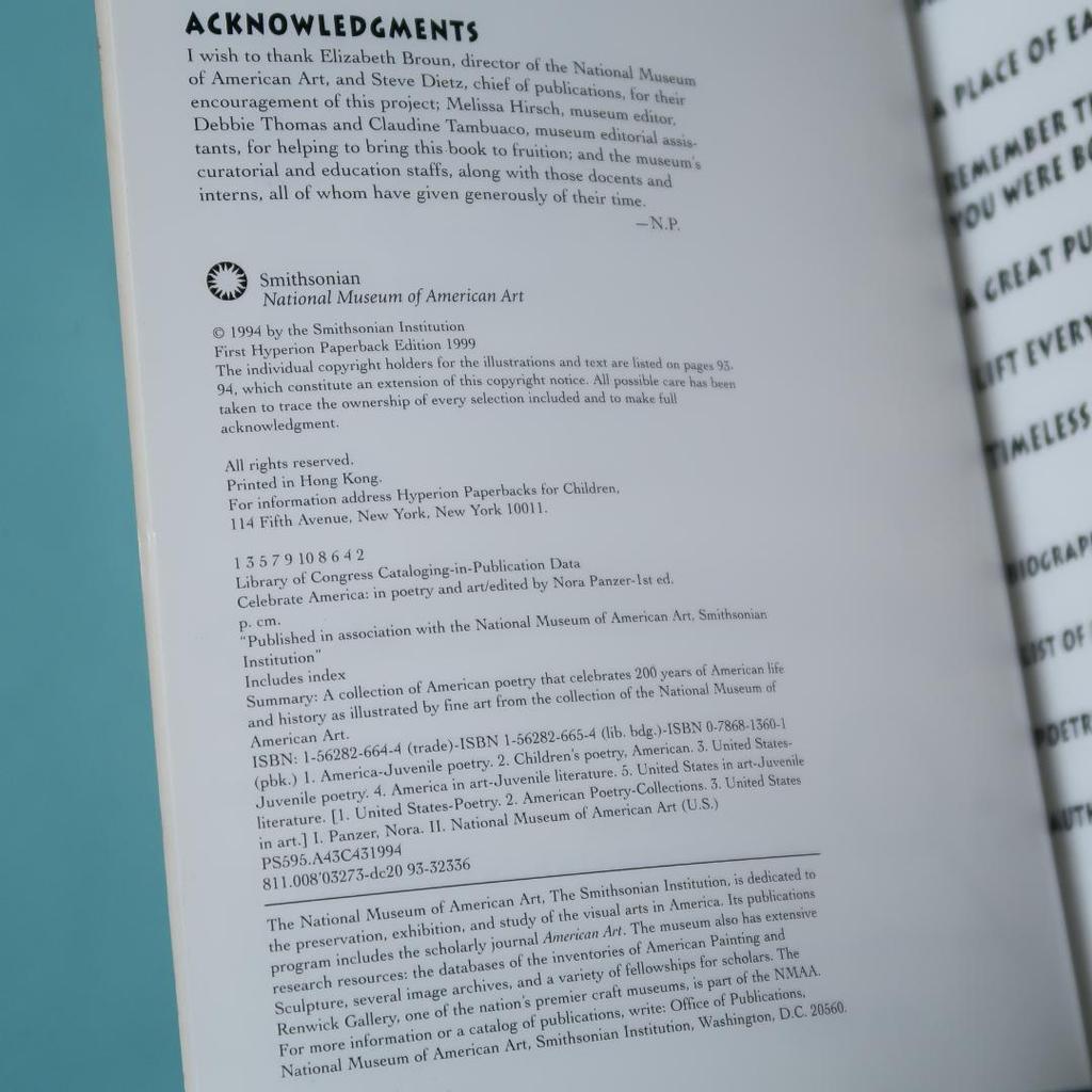 [USED] Foreign Books: Celebrate America In Poetry and Art