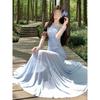 Royal Sister Unique and Beautiful One-word Shoulder Dress Seaside Wear Super Good-looking Versatile Female Slim Hip Wrap Dress Summer