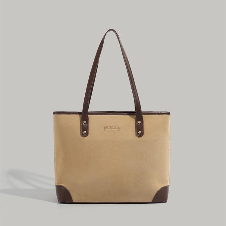 

High-end versatile tote bag 2025 new large-capacity student commuting shoulder bag niche handbag коричневый