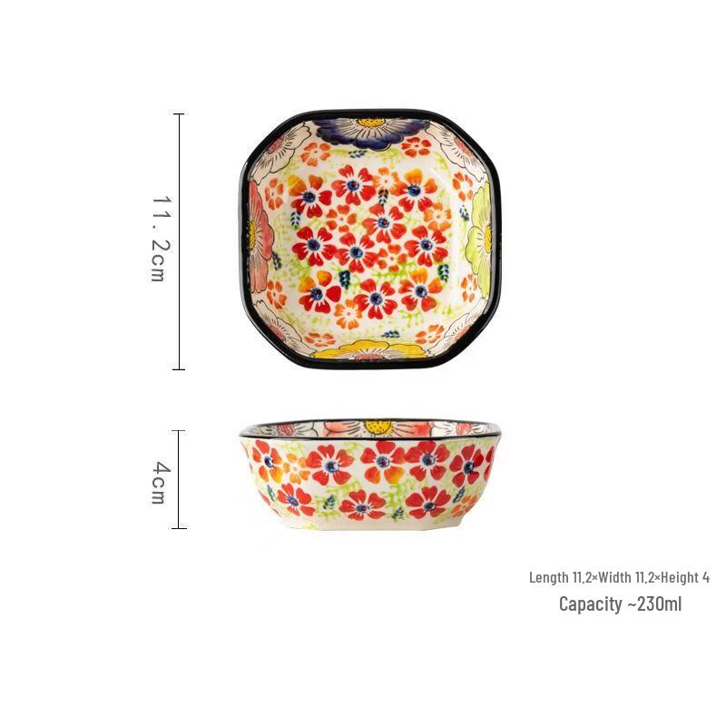 Abay Retro Ceramic Dipping Sauce Dishes