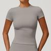 Zechuang Spring T-shirt Quick-drying Yoga Clothes Short-sleeved Fitness Tops Blouse Outdoor Running Sports Short-sleeved Women