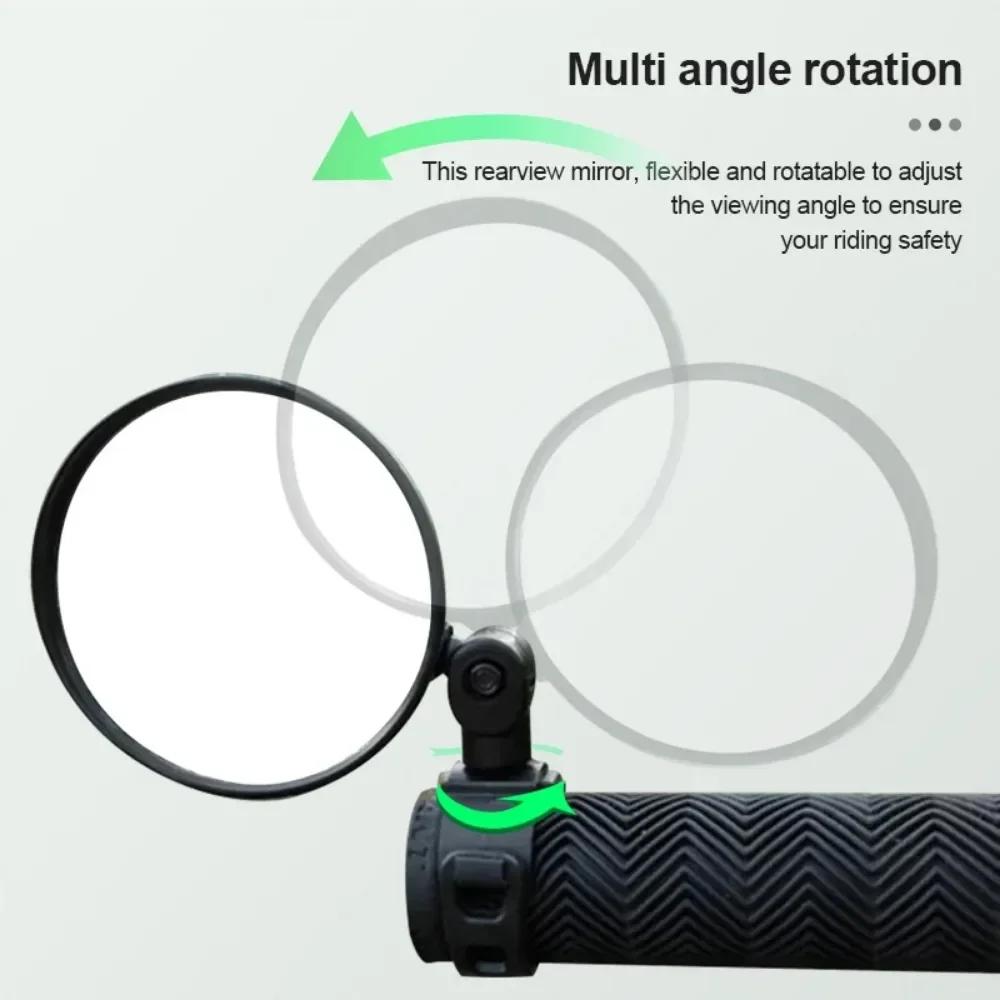 Motorcycles Rearview Mirror Side Mirror For Safety View Turning Left Right Mirror Adjustable Mini Autocycle Rear View