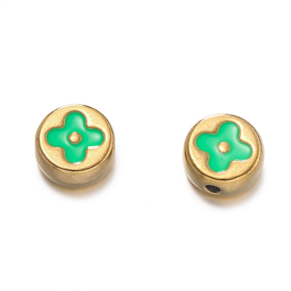 2Pcs/Pack Multicolor Various Shape Stainless Steel Spacer Beads For Handmade DIY Jewelry Making Bracelet Necklace Accessories