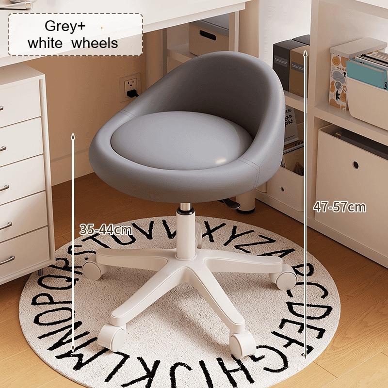 Makeup Chair for Girls, Soft-back Dressing Stool, Cream Style Manicure Chair, Simple Household Makeup Stool.