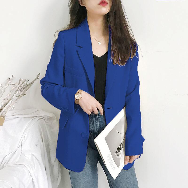 2026 Spring Autumn Women Oversized Blazer, Korean British Style Casual Loose Fashion Trendy Office Suit Jacket