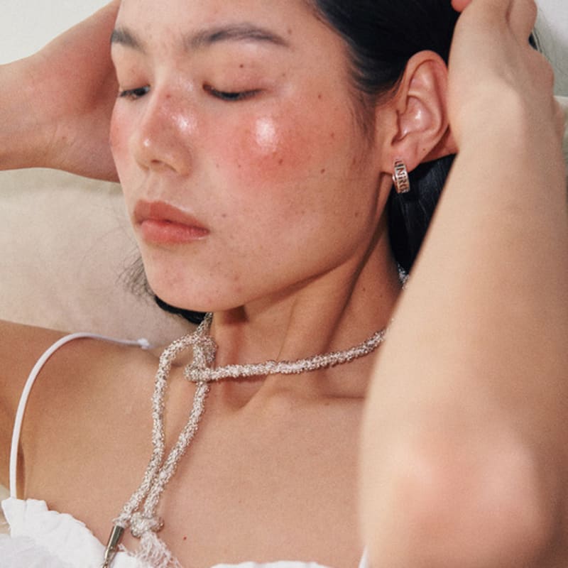 August Harmony Coral Reef Beads Tie / 3color