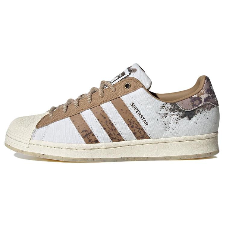 adidas Originals Superstar Shoes White Brown Men s IG5976 EU 44