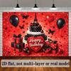 2D Birthday Photography Background, French Paris & Ladybug Themed Party Backdrop Banner