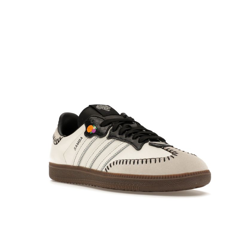 Adidas Samba OG Día de Muertos Pack - Off White Herren-Sneaker Creme Core-Black Crew-Orange JI3931