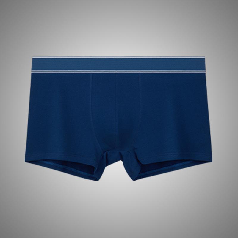 

Men s Underwear with Four Corners Men s Oversized Loose Underwear Cotton Flat Corner Underwear 4XL темно-синий