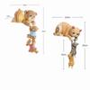 Einfache süße Katzen Harzskulpturen Ornamente Geburtstagsgeschenke Kunsthandwerk Zuhause Zimmer Tisch Tier Bär Figuren Accessoires Dekoration