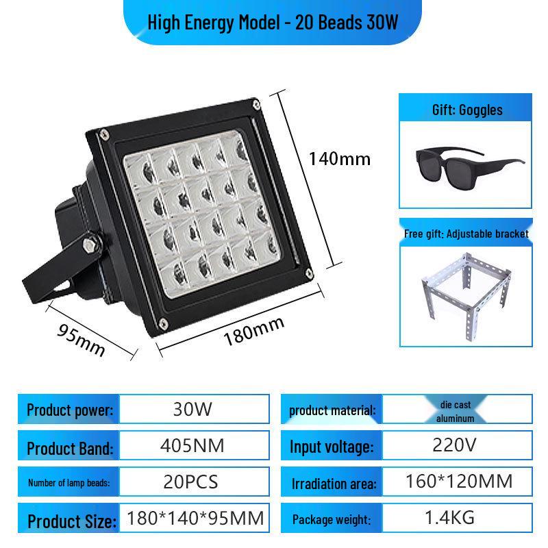 UV High-Power LED Curing Lamp for Resin and Ink