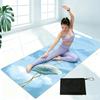 1mm Printed Natural Rubber Yoga Mat Wear-resistant Portable Professional Anti-slip Yoga Mat Foldable Dance Fitness Mat 80cm Wide