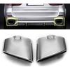 2 Peças Ponta Dupla de Escape Cromada em Aço Inoxidável Silenciador Compatível Com BMW X5 E70 2000 2001 2002 2003 2004 2005 2006 2007 Até 2016