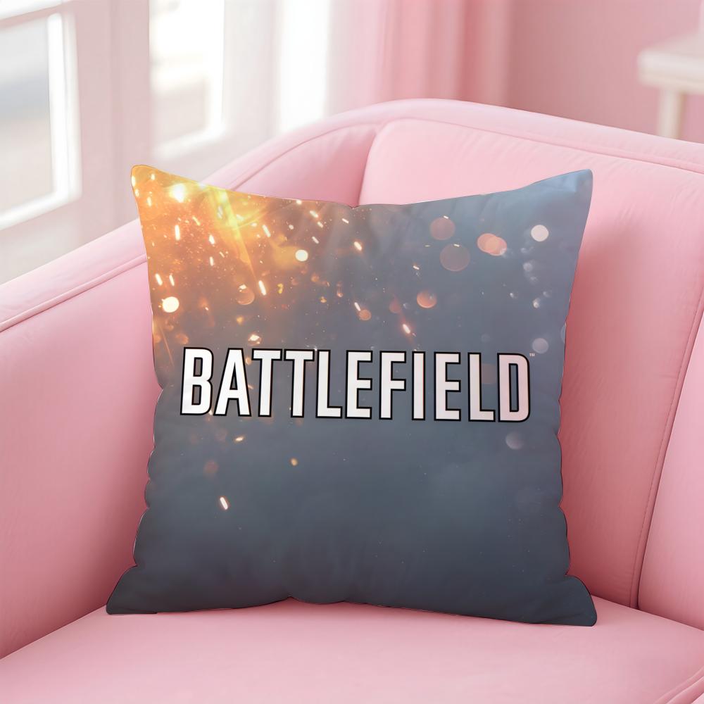 

game realistic BBattlefield 6 Cushion Cover Pillowcase Short Plush Invisible zipper Room Sofa Cushion Cover 30X30cm