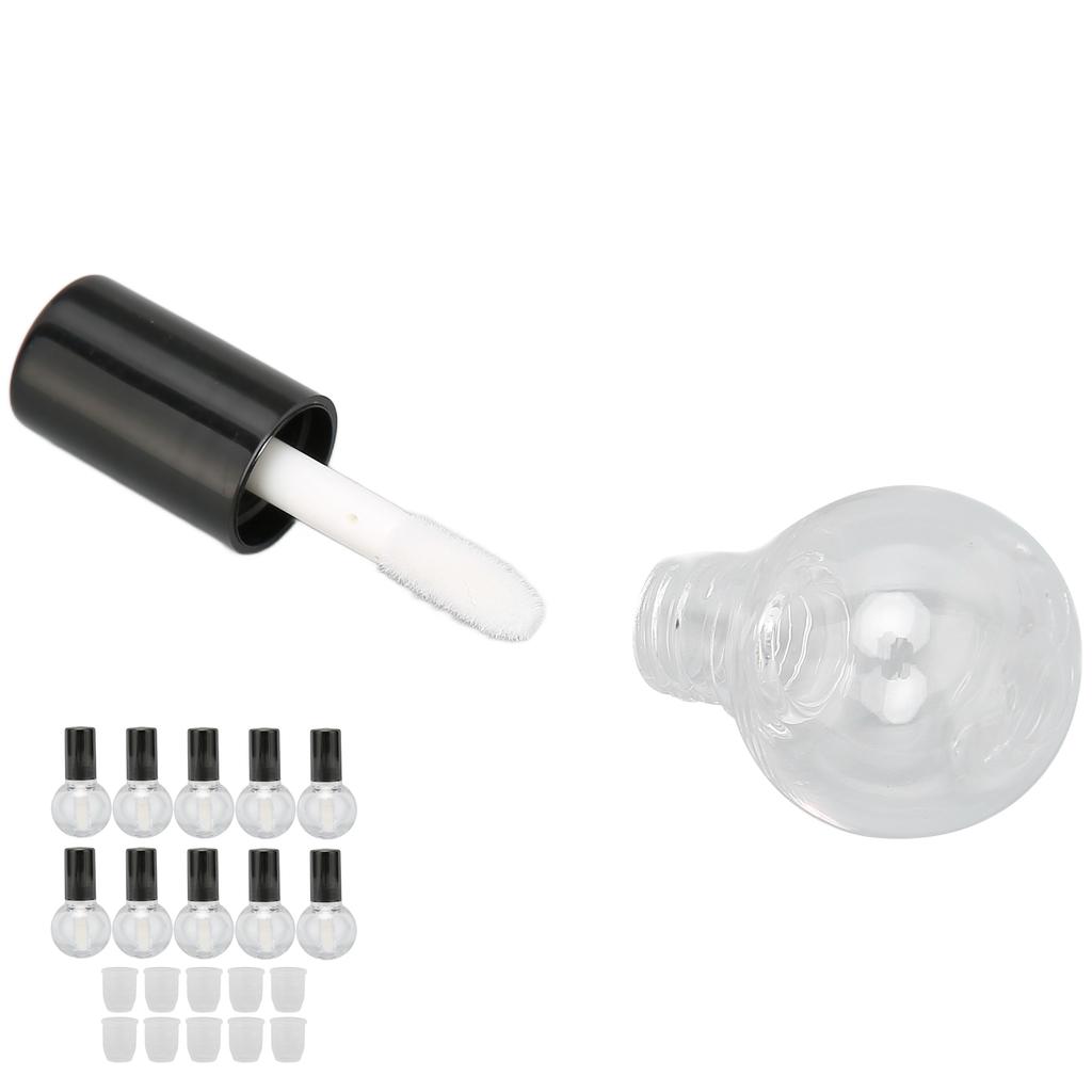 10 szt. 5 ml Puste pojemniki na błyszczyk do ust Urocze plastikowe buteleczki do błyszczyku DIY do wielokrotnego napełniania typu kulka