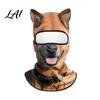 Cappuccio con Fantasia di Animali Realistica Maschera Integrale 3D con Orecchie Antivento Maschera Facciale da Ciclismo per Autunno Sci Inverno Copertura Protezione Solare Costume di Halloween