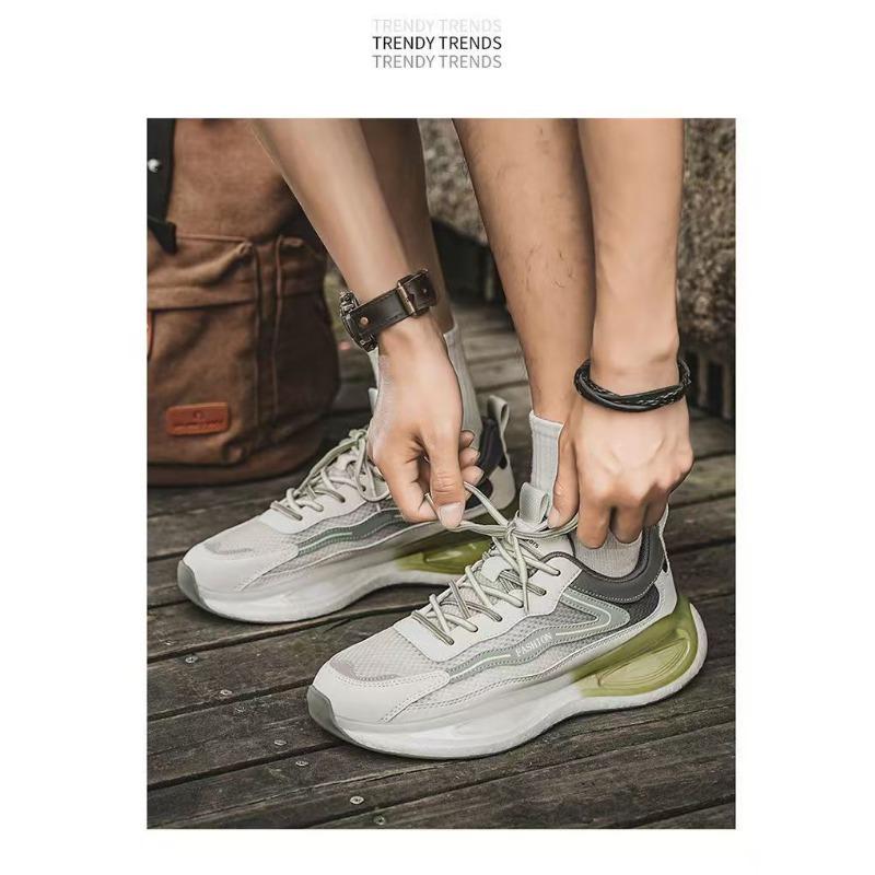 Mens Youth Casual Lightweight Air Cushion Non Slip Shock Absorption Running Shoes