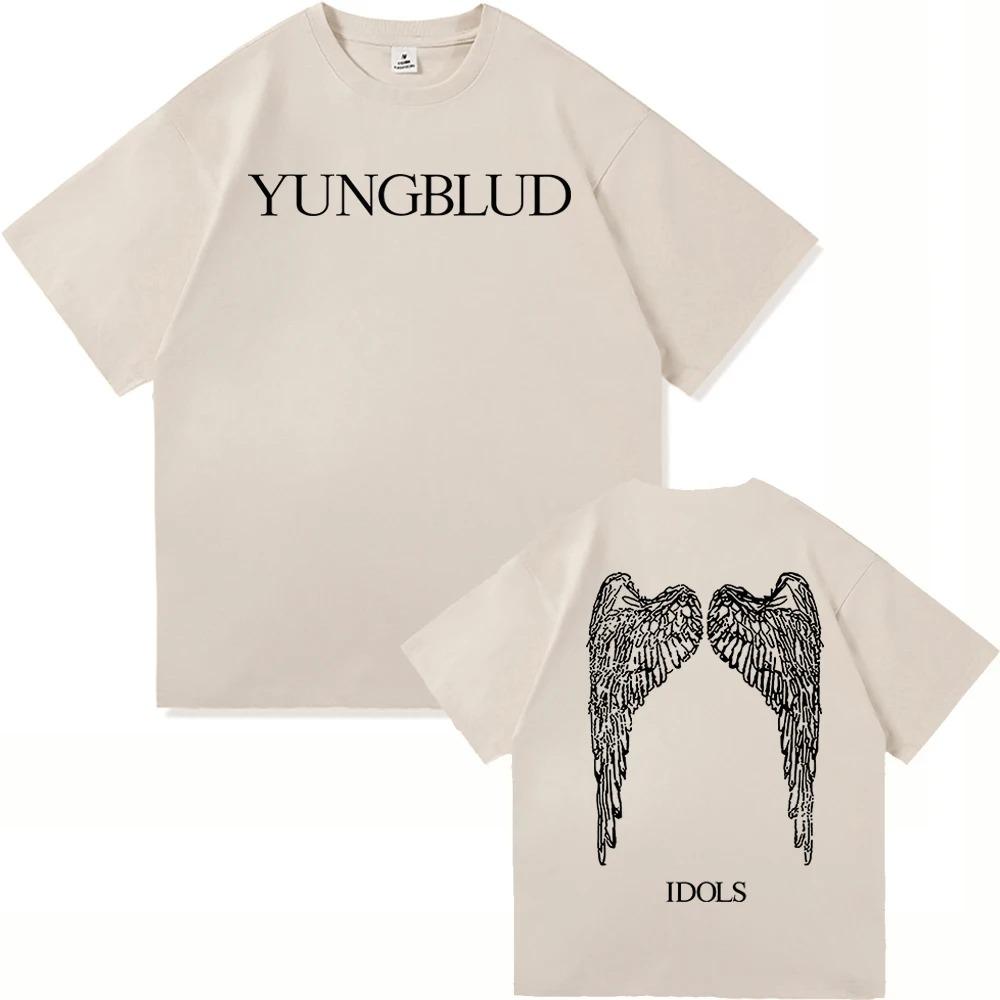 Yungblud Idols World Tour 2026 T Shirt New Fashion MenWomen Hip Hop Aesthetic Wings Tshirt High Quality Cool Cotton Tees Shirts