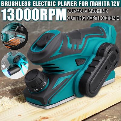 Raboteuse électrique sans fil 12V 13000r/min, avec clé, Mini raboteuse portative, coupe du bois pour batterie Makita 12V