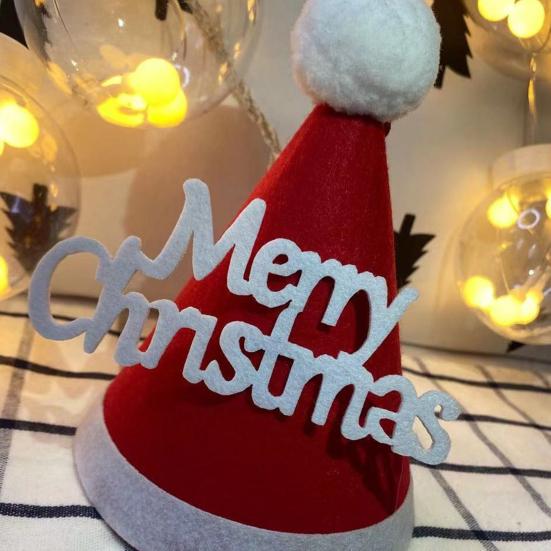 Christmas Party Cap Exquisite for Indoor Eco-friendly Decorative Tree Elk Xmas Party Cap Innovative Easy Wear Practical