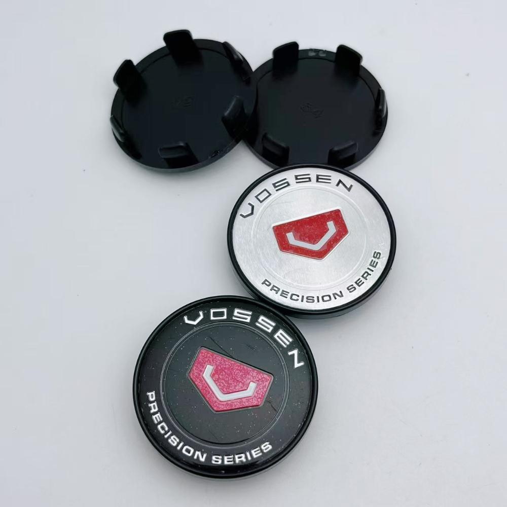 4pcs 54mm Vossen Logo Emblem Car Wheel Center Caps Wheel Hub Rim Hubcaps Auto Rims Dust Cover Replace Car Styling Accessories