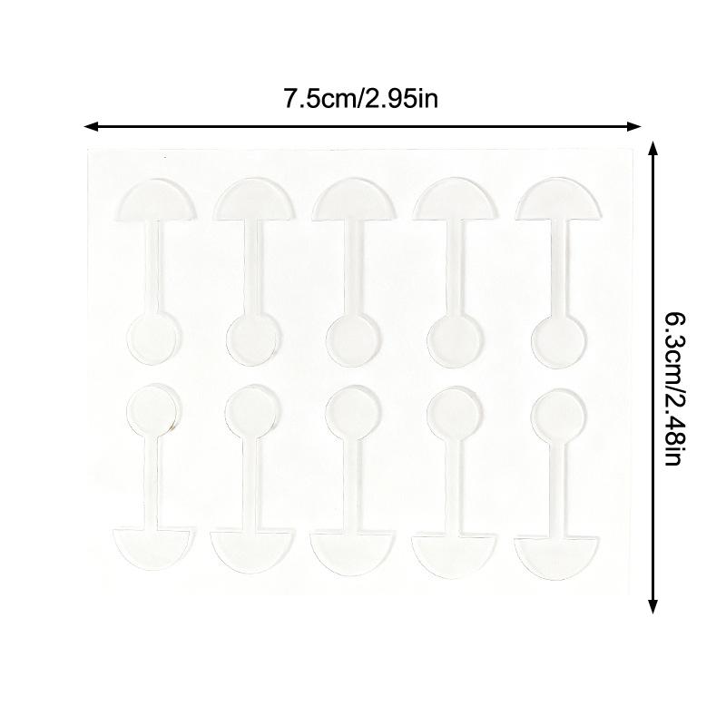 50Pcs Shrinking Nose Wing Stickers Transparent Invisible Nose Shrink Patch Special Narrow Nose Strips Face Care Tool Nose Shaper