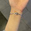 Matte Double-Heart Minimalist Sliding Bracelet for Women Unique Heart-Shaped Bracelet Perfect Gift for Best Friends Versatile Accessory