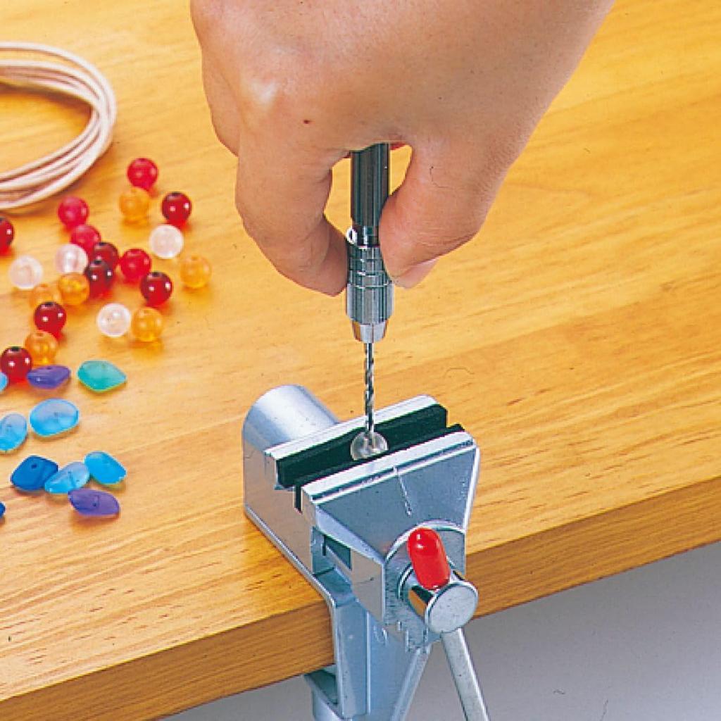 ANEX Ausziehbarer Stiftstock mit Gummi-Bohrungslöchern für Plastikmodelle und handgefertigte Präzisionsmodelle Mini und mehr Grip, 0,1-3,2 mm, Nein. 98-R [Für